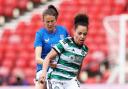 Lizzie Arnot in action against Celtic