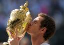 Andy Murray with the Wimbledon trophy in 2013