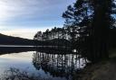 Loch Ossian on a calm evening