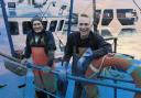 Fishermen Robin, left and Donald Gibson, brothers who are skippers of the trawler Spes Bona V, pictured on board their boat at Troon harbour, South Ayrshire where they are based