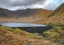 The Cruachan dam and upper reservoir which serve a pumped-storage hydroelectric power station