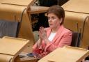 Nicola Sturgeon after delivering her final speech in the Scottish Parliament last Thursday