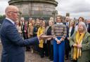 John Swinney with some of his newly-elected MSPs in Edinburgh last Saturday