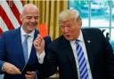 MAGA meets FIFA, and an orange man complains about a red card.