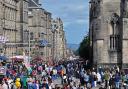 Crowds throng the Royal Mile during the Edinburgh Festival Fringe, on August 16, 2024 in Edinburgh