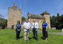 Pictured in front of Dean Castle, Kilmarnock are, from left- Jackie Biggart, director of corporate activities for Ayrshire 360, Cllr Douglas Reid, Leader of East Ayrshire Council, David McDowall, head of service- Ayrshire Growth deal at East Ayrshire