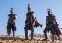 The Odyssey with Jimmy Gonzales as Cepheus, Matt Damon as Odysseus and Himesh Patel as Eurylochus
