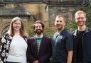 (L-R) Gillian Mackay, Lorenzo Martinico, Zack Polanski and Ross Greer.