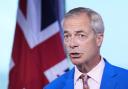 Reform UK leader Nigel Farage makes a statement to the media at the party headquarters in Millbank, central London.