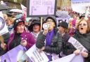A protest by members of the Women Against State Pension Injustice movement