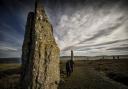 The Ring of Brodgar, a Neolithic henge and stone circle in Orkney, Scotland.
