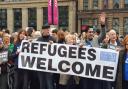 Pro refugee protest