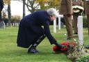 Theresa May lays wreath in Belgium (Photo: PA)