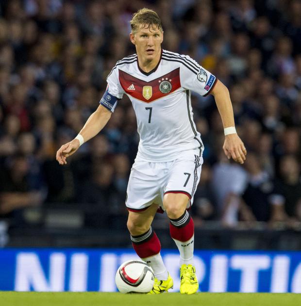 HeraldScotland: Schweinsteiger in action for Germany at Hampden
