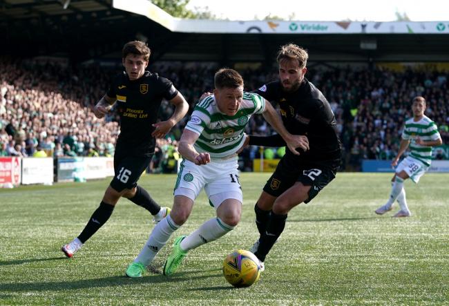 James McCarthy endured a difficult afternoon on his first start for Celtic at Livingston.