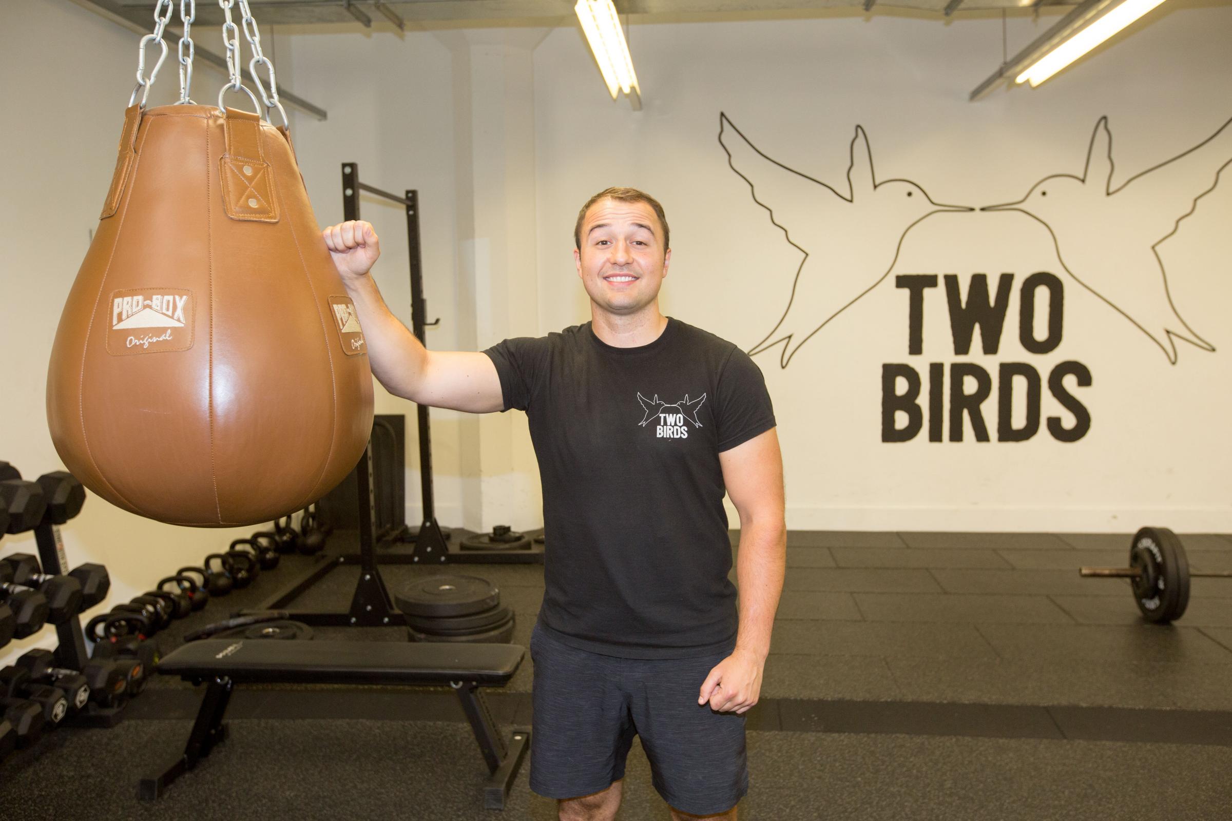 Two Birds Boutique Fitness...Danny Stevenson, who runs the boutique Glasgow gym Two Birds - where your dogs can come in as well. Picture Robert Perry.
