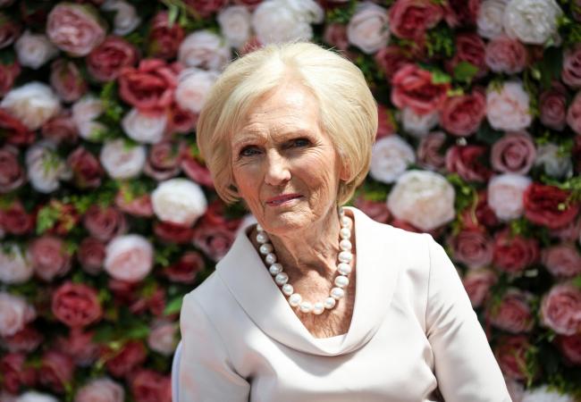 Mary Berry, soon to be choosing the Queen's pudding
