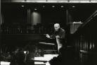 Bernard Haitink rehearsing Falstaff with the Royal Opera House orchestra in 1999    Picture: Rob Moore