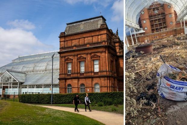 HeraldScotland: Images emerged from inside the Winter Gardens