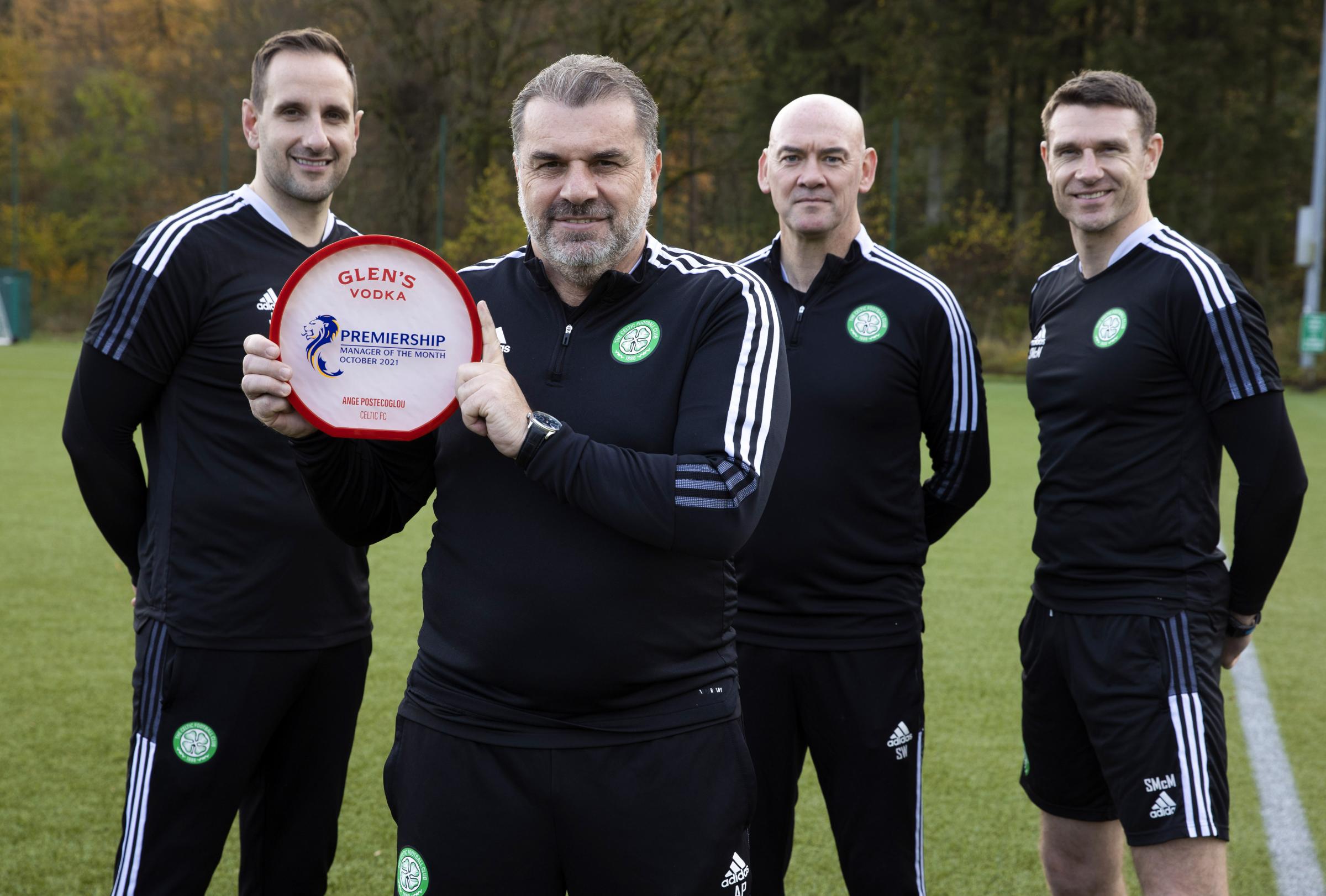 Celtic boss Ange Postecoglou named manager of the month for October