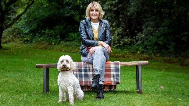 HeraldScotland: Kaye Adams presents Scotland's Best Dog. Picture: Thomas Skinner/Red Sky Productions/BBC Scotland