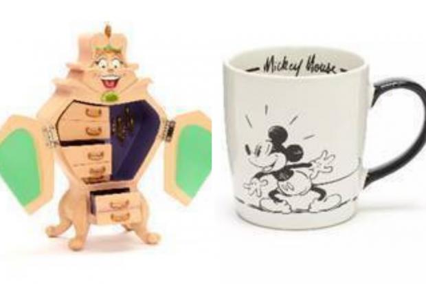 HeraldScotland: Beauty and the Beast jewllery box and Mickey mug. Credit: Disney