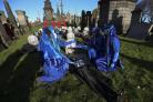 Extinction Rebellion staged a protest at Glasgow Necropolis to mark the end of COP26 – but will the outcome be as apocalyptic as the group believes?