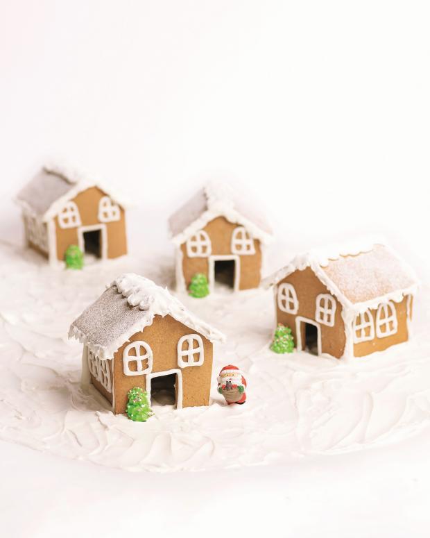 HeraldScotland: Mini Gingerbread Houses made by The Great British Bake Off winner Peter Sawkins