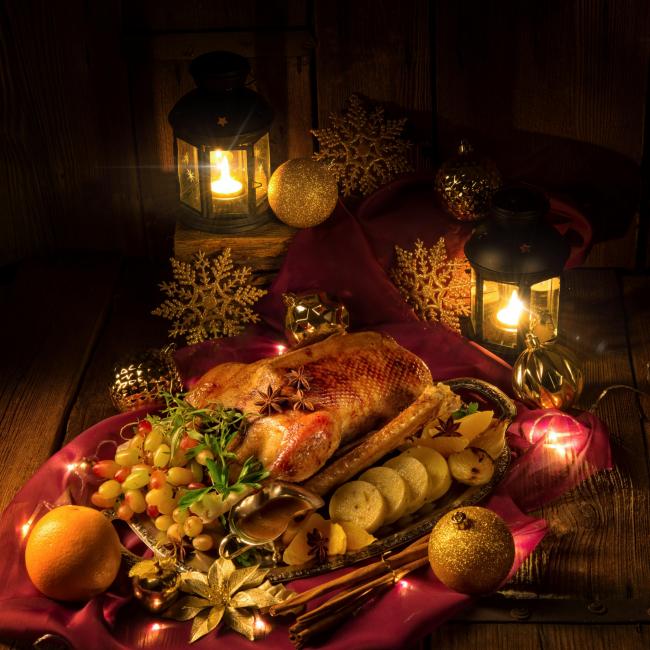 Christmas goose dinner. Photo: Getty Images