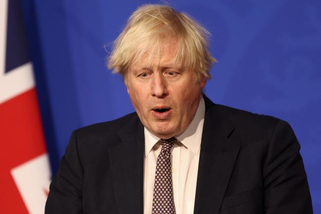 Prime Minister Boris Johnson during a media briefing in Downing Street, London, on coronavirus. Image: Press Association.