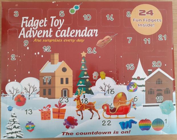 HeraldScotland: Undated handout photo issued by North Lanarkshire Council of a fidget toy advent calendar which officials have issued a safety warning over as it contains high levels of a toxic chemical said to be harmful to children. Via PA.