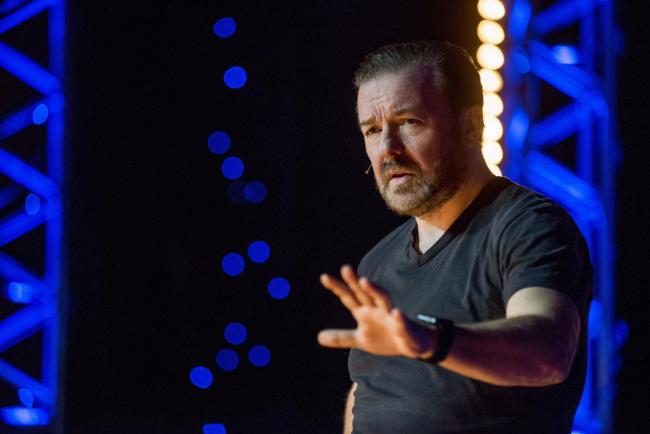 Ricky Gervais says he plans to release a serious pop song