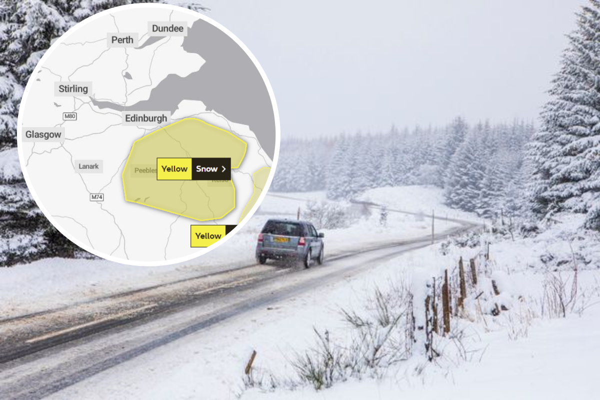 Weather: Met Office issue yellow warning for Snow near Edinburgh