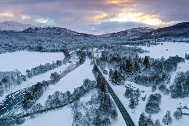 HeraldScotland: Snow Roads Scenic Route. Picture: Jeff J Mitchell/Getty Images