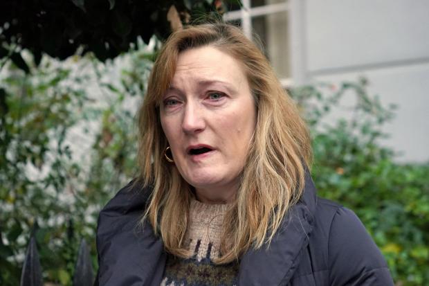 HeraldScotland: Allegra Stratton speaking outside her home in north London where she announced that she has resigned as an adviser to Boris Johnson and offered her "profound apologies" after footage emerged of her when she was the Prime Minister's