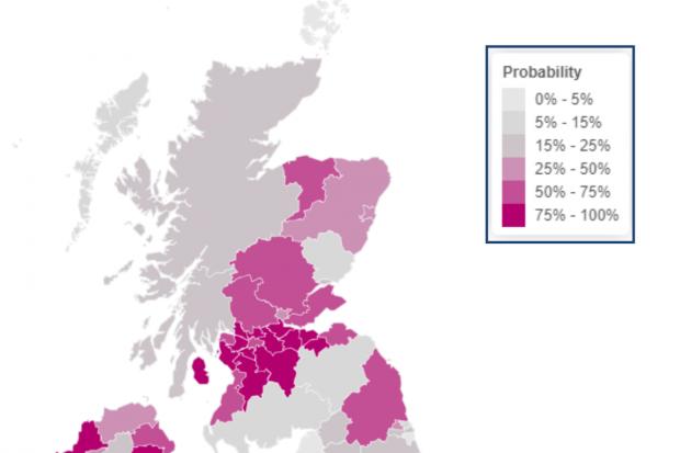 HeraldScotland: Areas predicted to have more than 500 cases per week