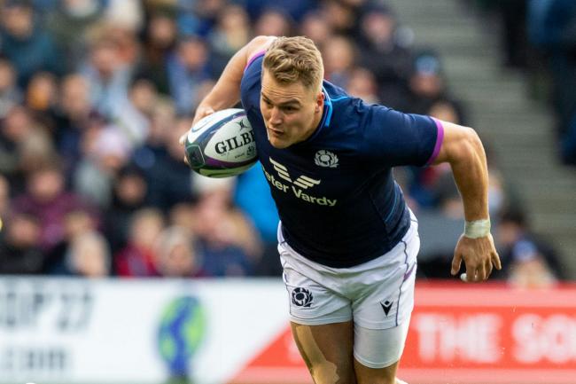 South African Duhan van der
Merwe plays for Scotland through
the three-year residence rule