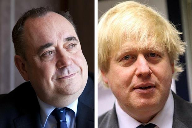 Alex Salmond has suggested Boris Johnson should remain in power to boost support for Scottish independence