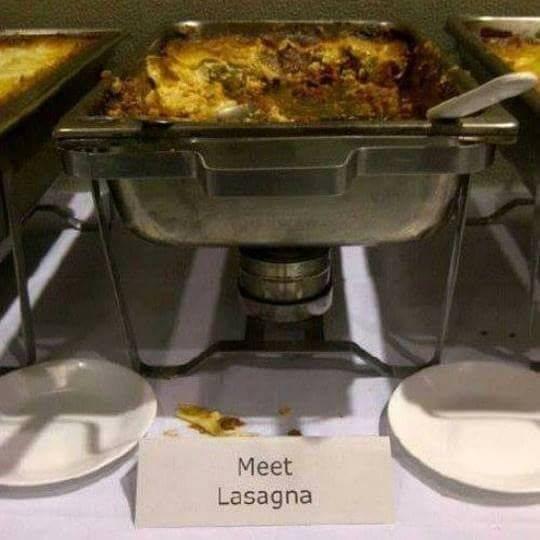 Marc Orton from Shawlands was impressed by this polite buffet option in an Italian restaurant, which insisted on introducing itself.
