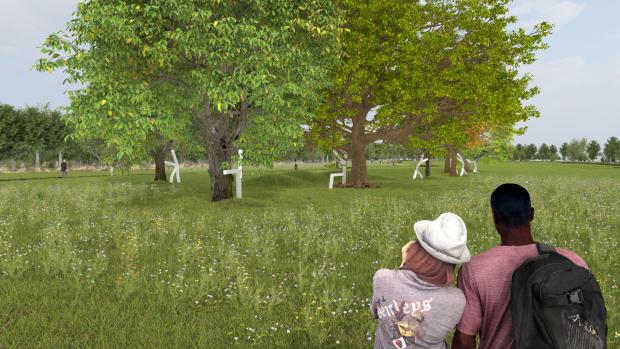 HeraldScotland: The Riverside Grove will be a focal point of the Covid memorial