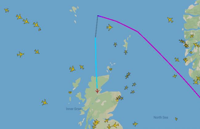 Dramatic mid-air emergency sparks aircraft's rapid descent into Scotland