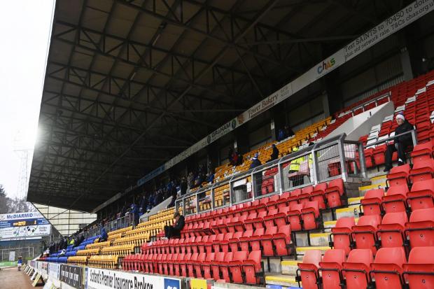 Crowds were restricted to a maximum of 500 at Scottish football grounds
