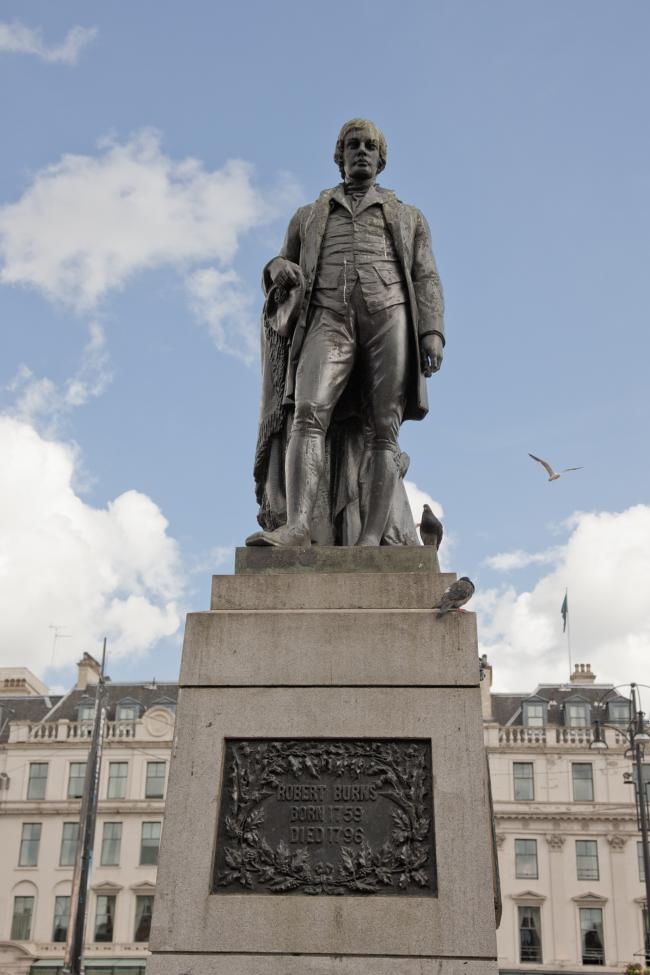 This towering statue to Burns sits in Glasgow's George Square, but there are plenty other places to pay homage to him across Scotland