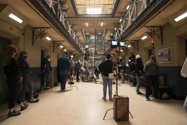 HeraldScotland: Behind the scenes during filming of drama series Screw at the Kelvin Hall in Glasgow. Picture: STV Studios/Channel 4