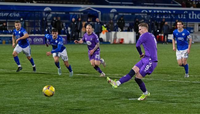 Kilmarnock's Oli Shaw scored from the spot to give his side a 2-0 lead