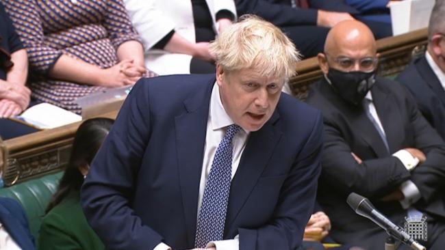 Boris Johnson made a stament in Parliament today