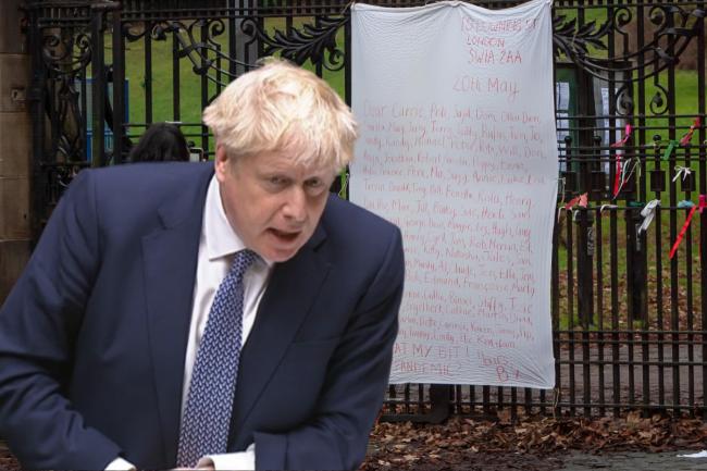 'Drinks at my bit?' Huge party invitation appears at Queen's Park after Boris Johnson admits he attended garden party