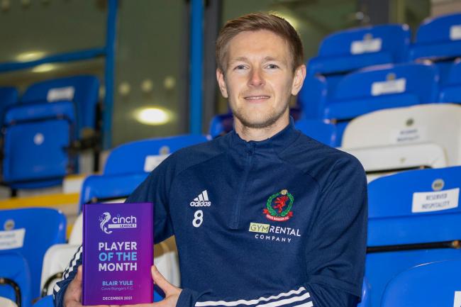 Blair Yule targets title with Cove Rangers after winning Player Of The Month award