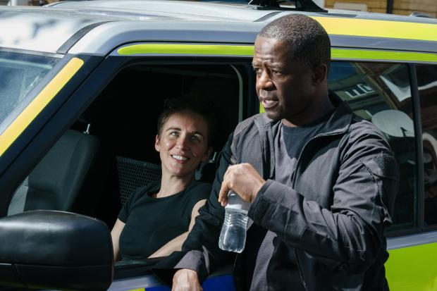 HeraldScotland: Adrian Lester as Joel Nutkins and Vicky McClure as Lana WashingtonPictures:  HTM PRODUCTIONS FOR ITV