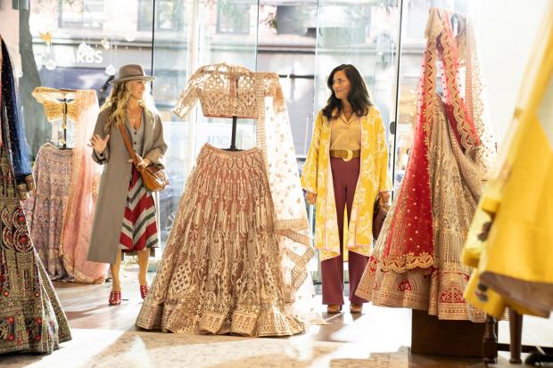 HeraldScotland: Sarah Jessica Parker and co-star Sarita Choudhury in And Just Like That … Picture: HBO/Sky